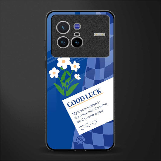 you're my world blue edition glass case for vivo x80 image