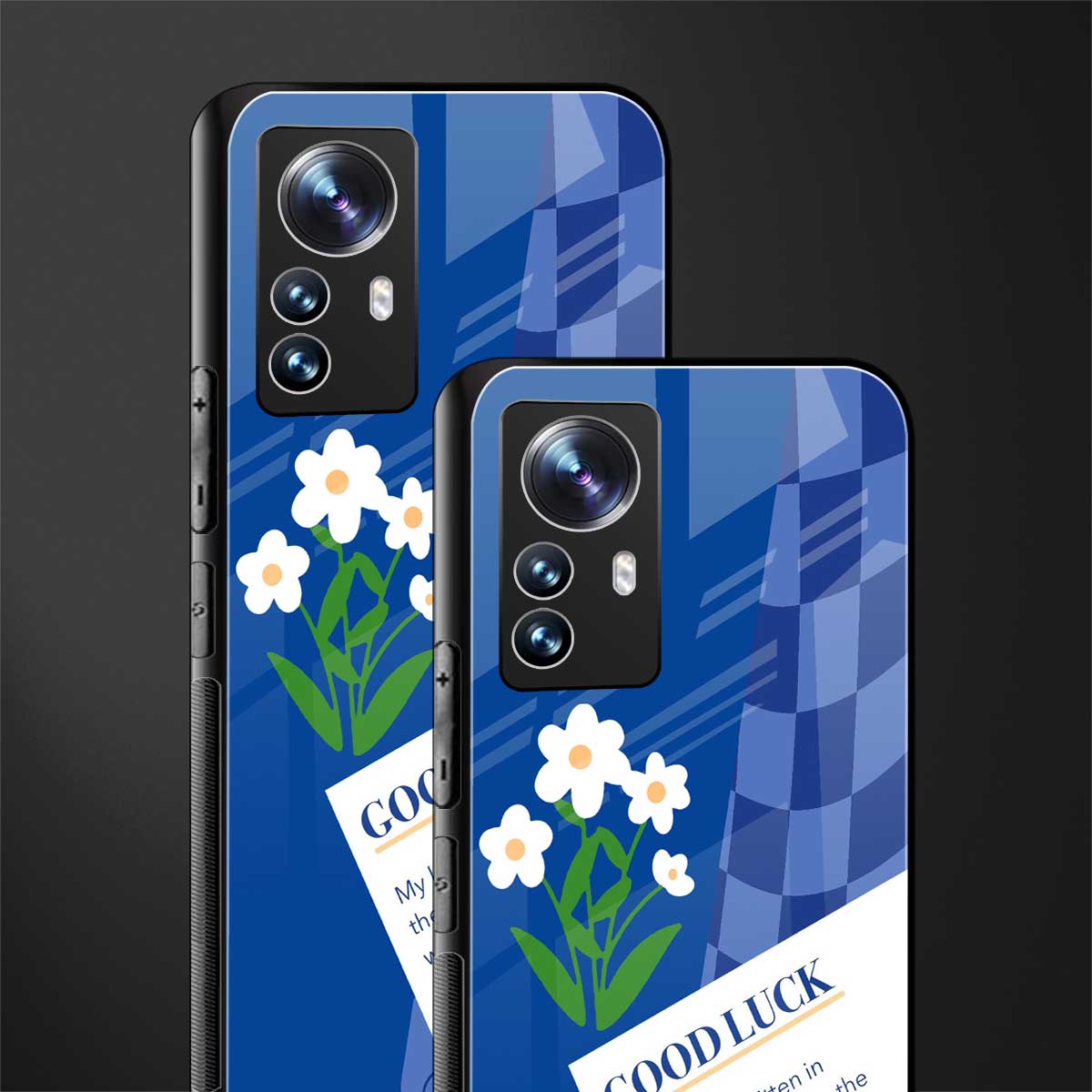 you're my world blue edition back phone cover | glass case for xiaomi 12 pro