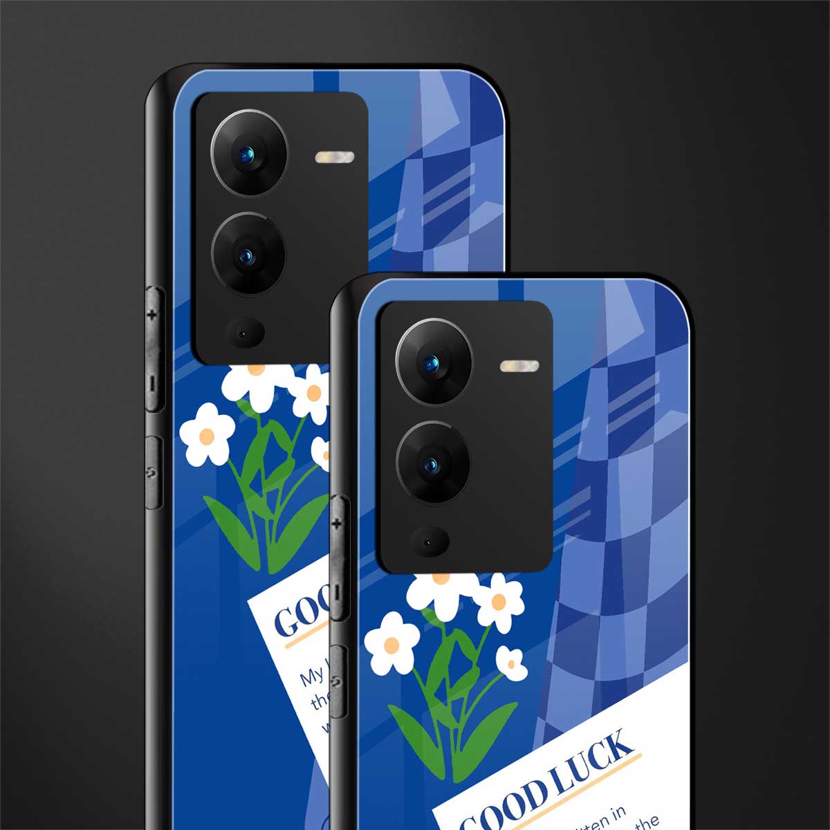 you're my world blue edition back phone cover | glass case for vivo v25 pro 5g