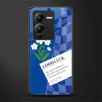 you're my world blue edition back phone cover | glass case for vivo v25 pro 5g