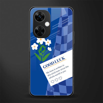 you're my world blue edition back phone cover | glass case for oneplus nord ce 3 lite