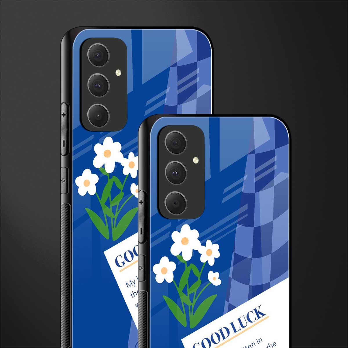 you're my world blue edition back phone cover | glass case for samsung galaxy a54 5g