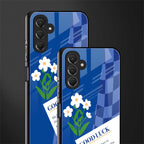 you're my world blue edition back phone cover | glass case for samsun galaxy a24 4g