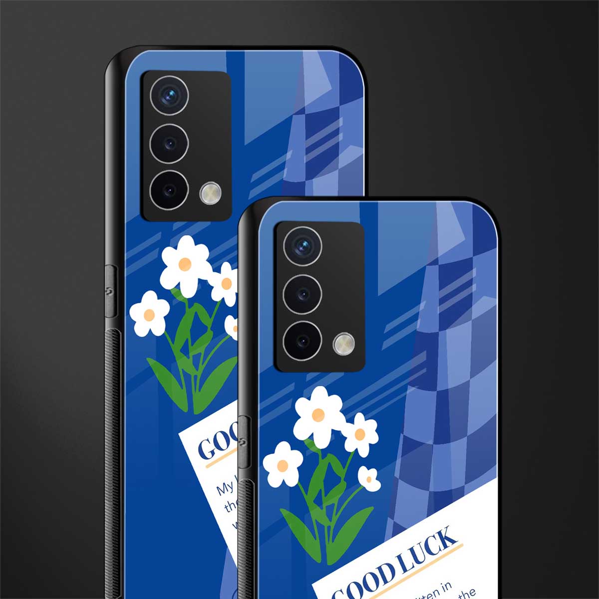 you're my world blue edition back phone cover | glass case for oppo a74 4g