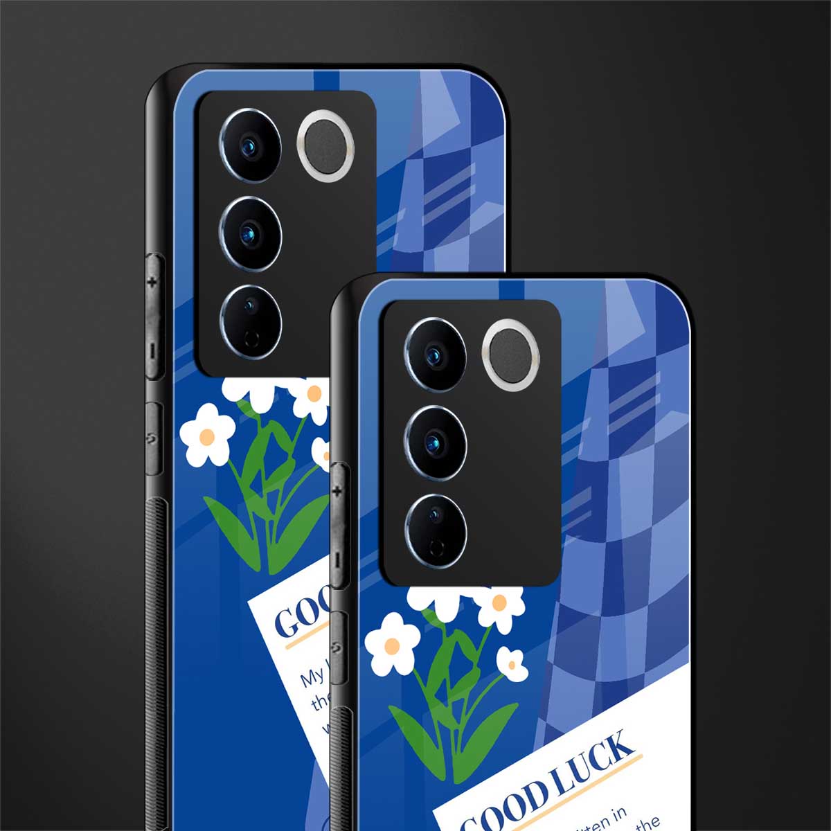 you're my world blue edition back phone cover | glass case for vivo v27 pro 5g