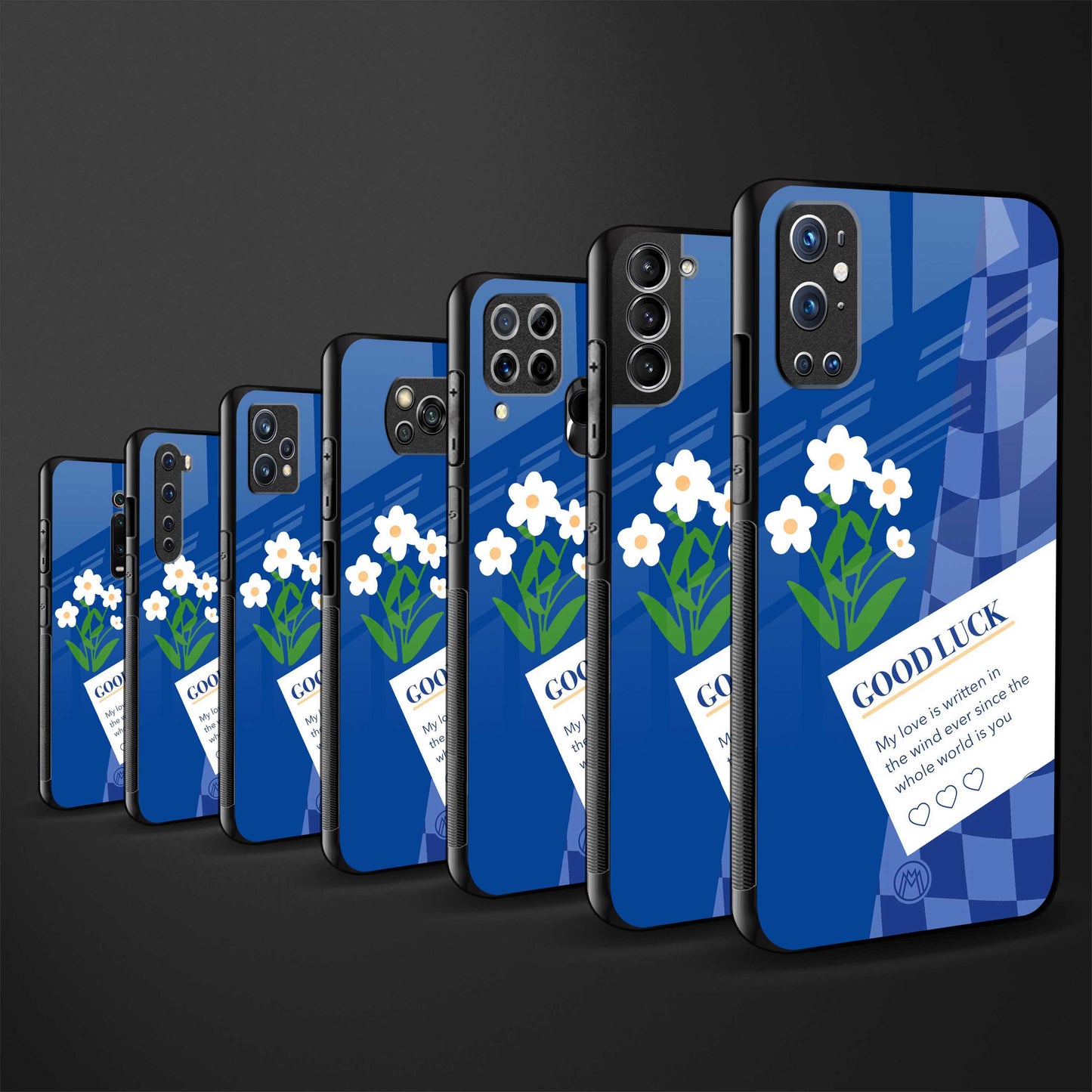 you're my world blue edition glass case for realme 8i image-3