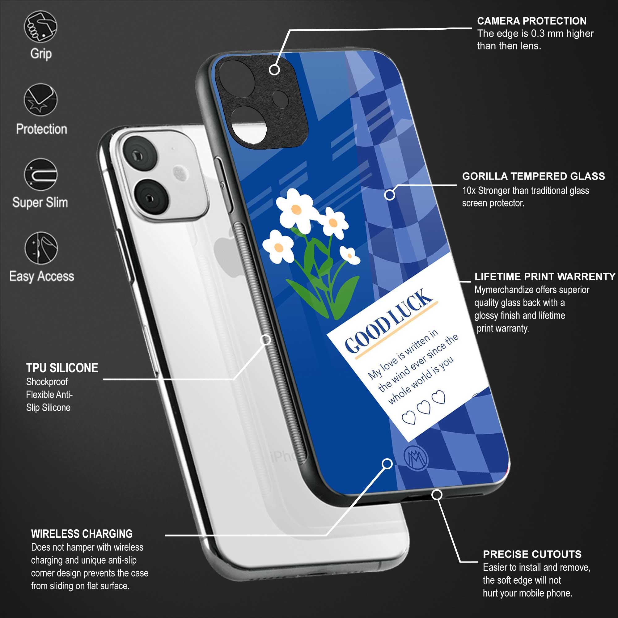 you're my world blue edition glass case for redmi 9 power image-4