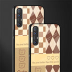 you're my world brown edition glass case for oppo reno 3 pro image-2
