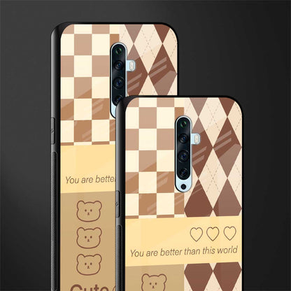 you're my world brown edition glass case for oppo reno 2z image-2