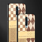you're my world brown edition glass case for oppo reno 2f image-2