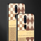 you're my world brown edition glass case for oppo f11 pro image-2