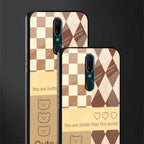 you're my world brown edition glass case for oppo a9 image-2