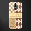 you're my world brown edition glass case for oppo a9 image