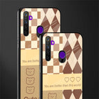 you're my world brown edition glass case for realme narzo 10 image-2