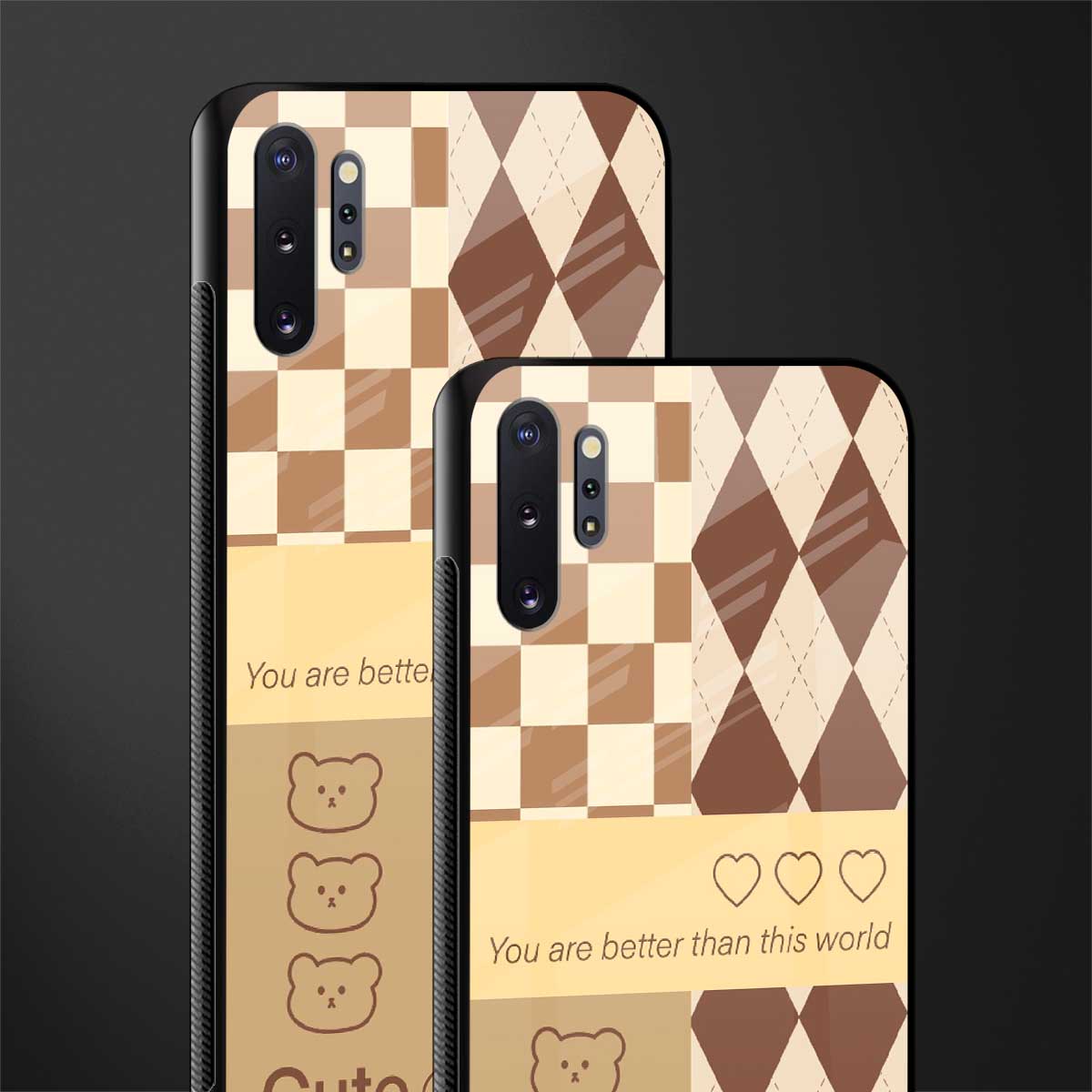 you're my world brown edition glass case for samsung galaxy note 10 plus image-2