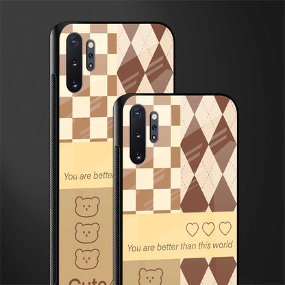 you're my world brown edition glass case for samsung galaxy note 10 plus image-2