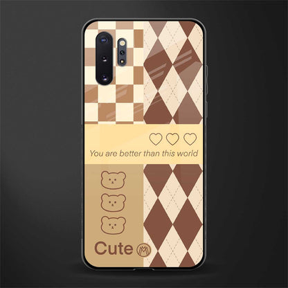 you're my world brown edition glass case for samsung galaxy note 10 plus image