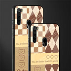 you're my world brown edition glass case for redmi note 8 image-2