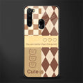 you're my world brown edition glass case for redmi note 8 image