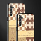 you're my world brown edition glass case for realme 6 pro image-2