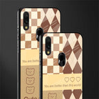 you're my world brown edition glass case for redmi 7redmi y3 image-2