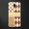 you're my world brown edition glass case for redmi 8a image