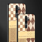 you're my world brown edition glass case for oppo a5 2020 image-2