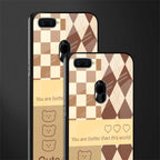you're my world brown edition glass case for oppo a7 image-2