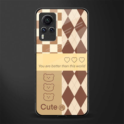 you're my world brown edition glass case for vivo x60 pro image