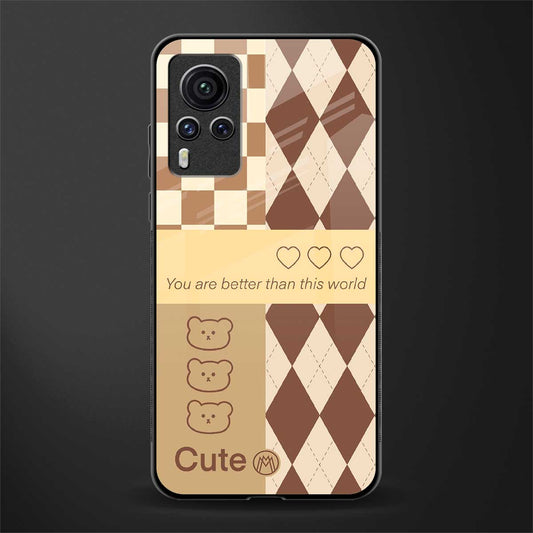 you're my world brown edition glass case for vivo x60 pro image