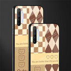 you're my world brown edition glass case for realme x2 image-2
