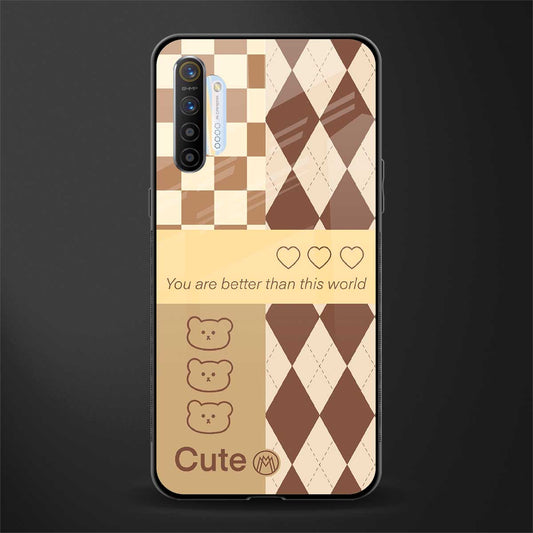 you're my world brown edition glass case for realme x2 image