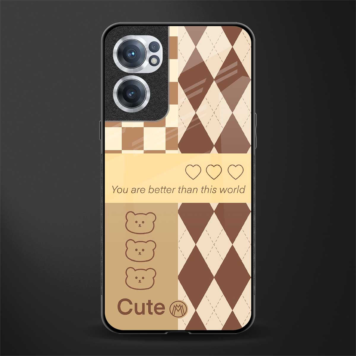 you're my world brown edition glass case for oneplus nord ce 2 5g image