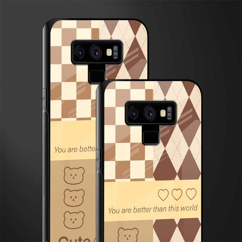 you're my world brown edition glass case for samsung galaxy note 9 image-2