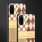 you're my world brown edition glass case for samsung galaxy s20 image-2