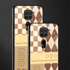you're my world brown edition glass case for redmi note 9 image-2