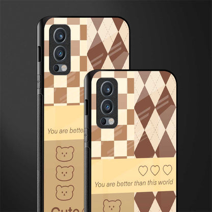 you're my world brown edition glass case for oneplus nord 2 5g image-2