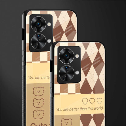 you're my world brown edition glass case for phone case | glass case for oneplus nord 2t 5g