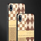 you're my world brown edition glass case for vivo y91i image-2