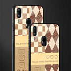 you're my world brown edition glass case for vivo y93 image-2