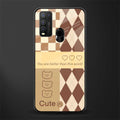 you're my world brown edition glass case for vivo y50 image