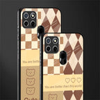 you're my world brown edition glass case for realme c25 realme c25s image-2
