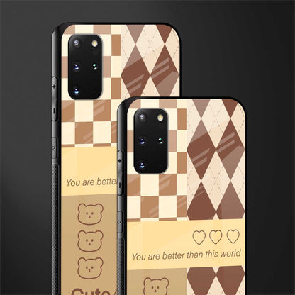 you're my world brown edition glass case for samsung galaxy s20 plus image-2