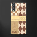 you're my world brown edition glass case for vivo y20 image
