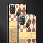 you're my world brown edition glass case for realme 7i image-2
