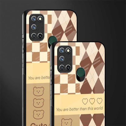 you're my world brown edition glass case for realme 7i image-2