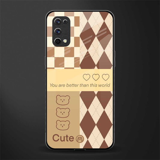 you're my world brown edition glass case for realme x7 pro image