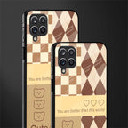 you're my world brown edition glass case for samsung galaxy a12 image-2