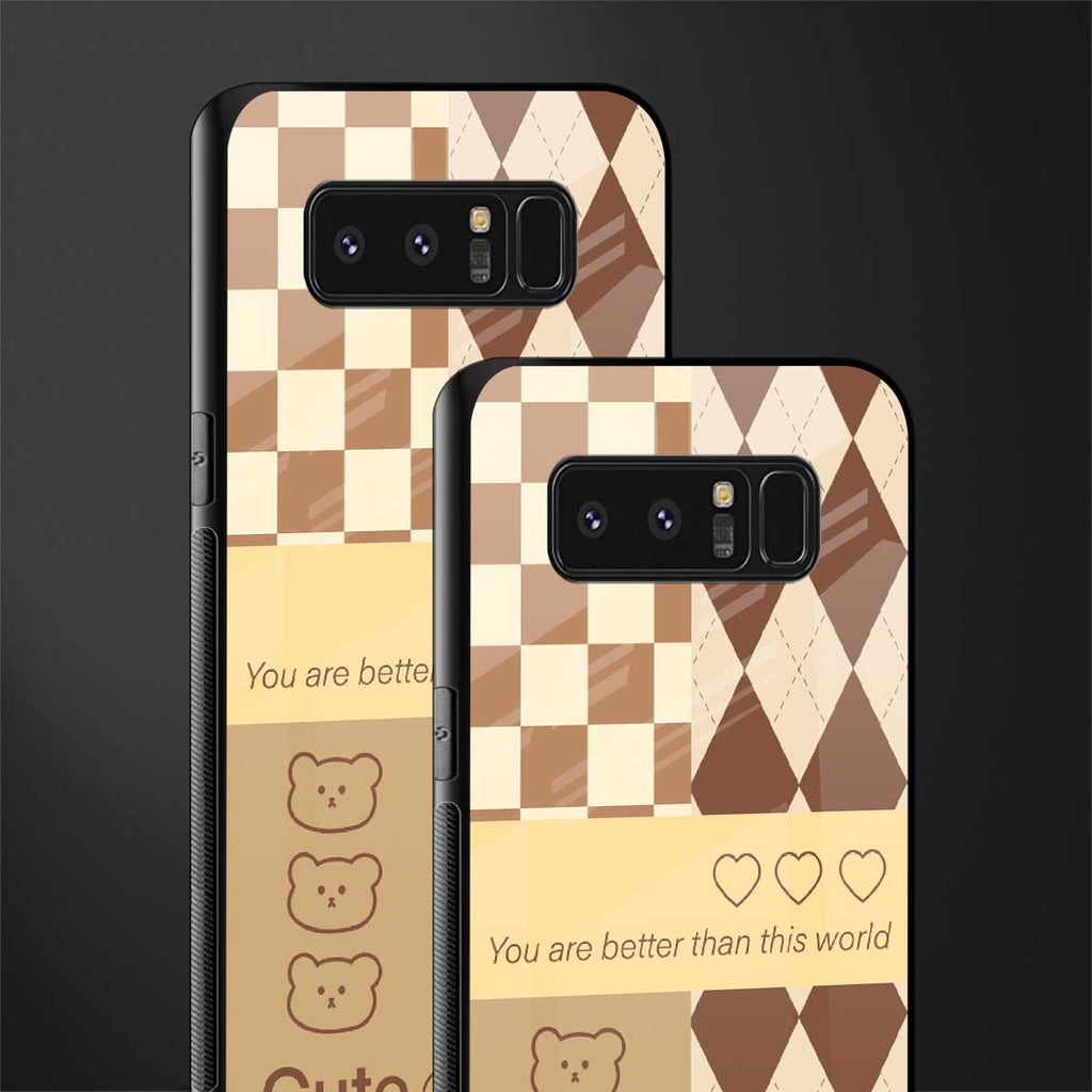 you're my world brown edition glass case for samsung galaxy note 8 image-2