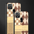 you're my world brown edition glass case for realme c21 image-2